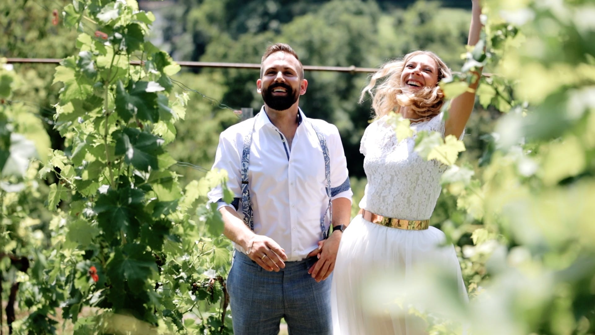 Hochzeitsvideo in den Weinbergen